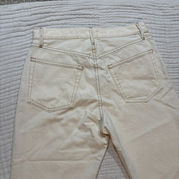 NWT FRAME Le Original Off-White Distressed High Rise Jeans – Women’s 28 - Picture 14 of 14